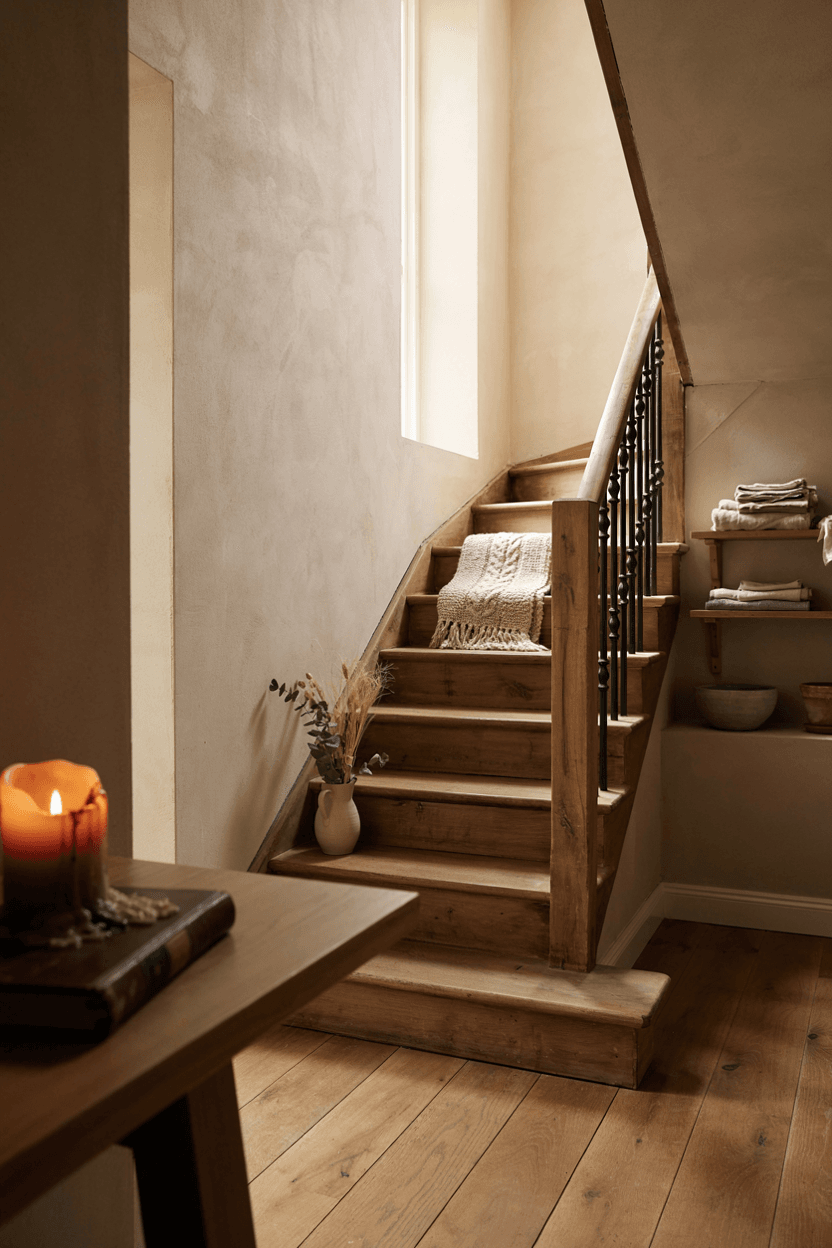 Rustic Staircase Design – home decor idea