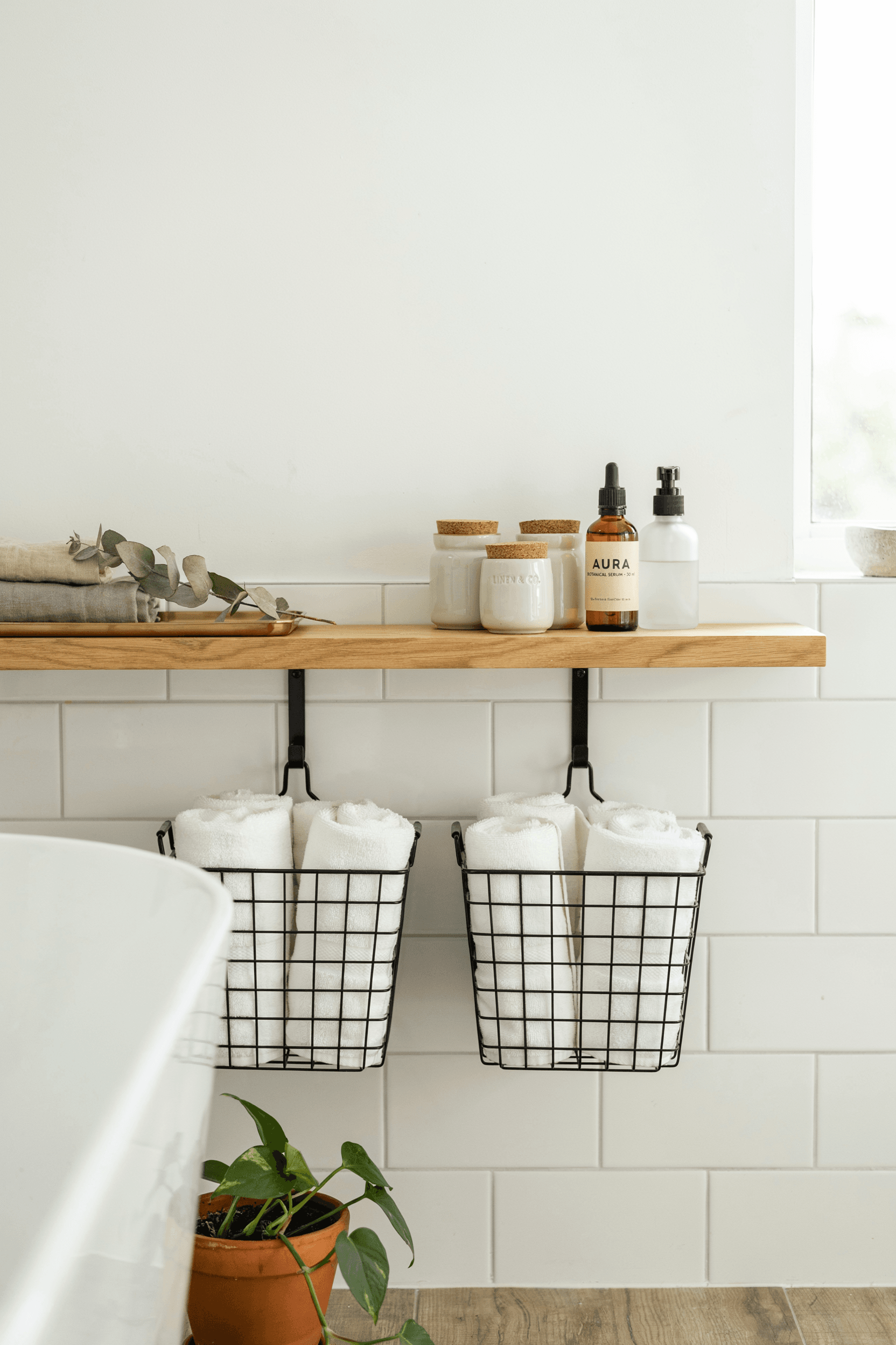 Under-Shelf Basket Storage – home decor idea