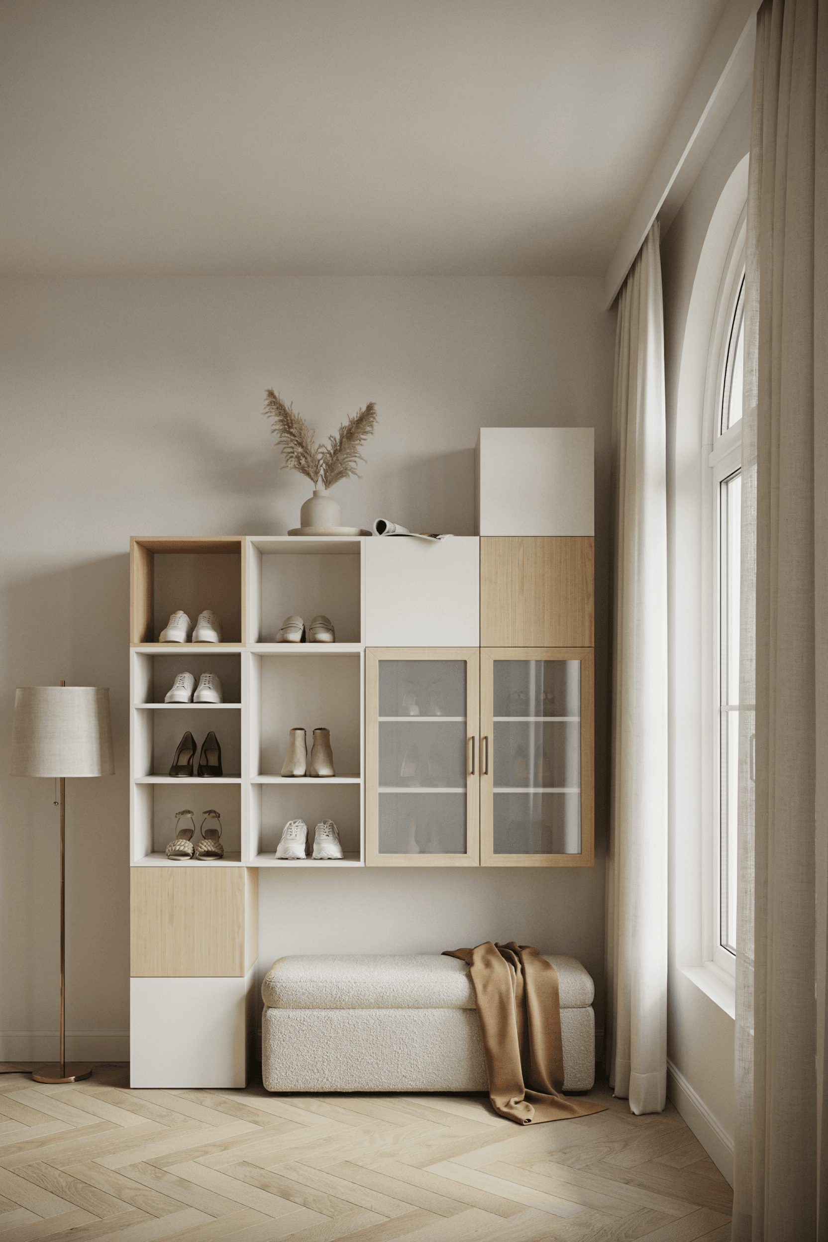 Modular Shoe Shelving System – home decor idea