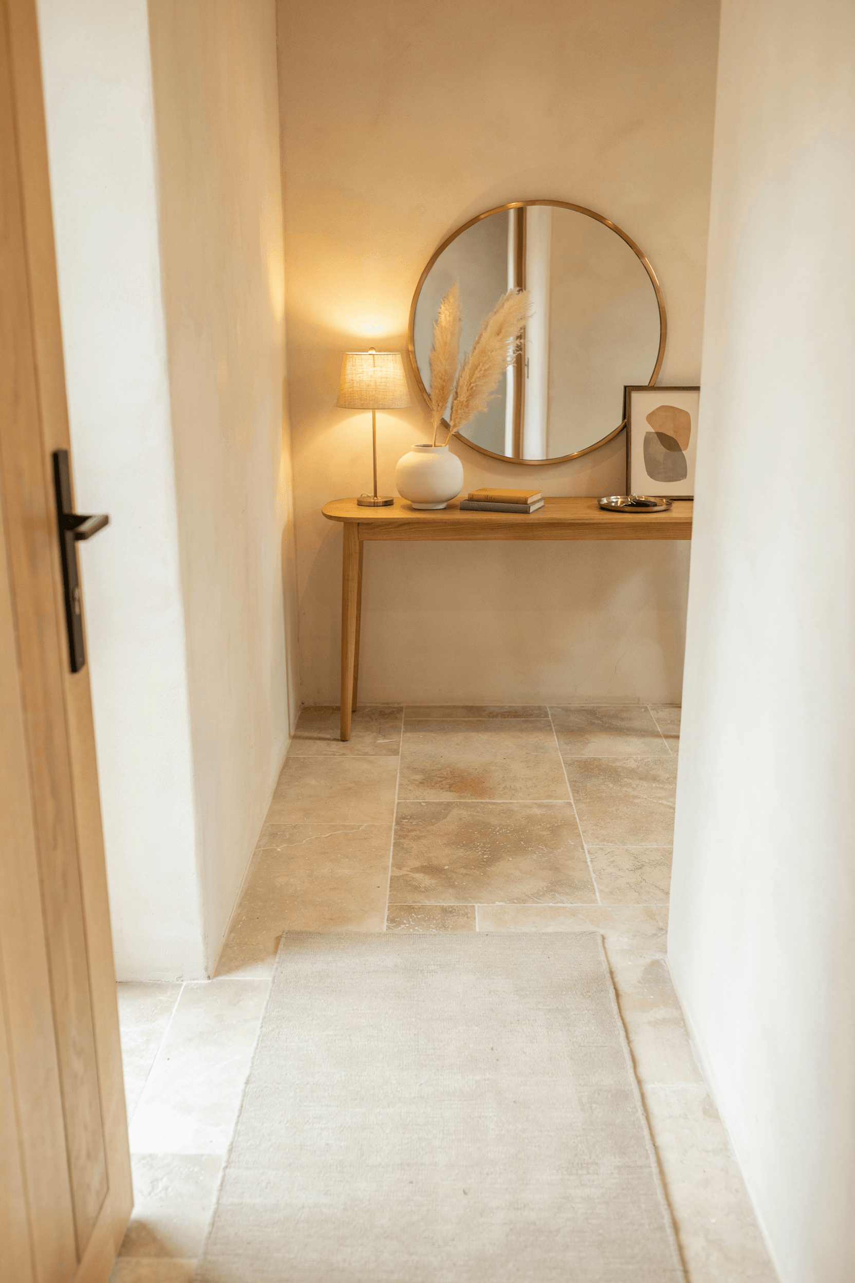 Foyer with Natural Stone Flooring – home decor idea