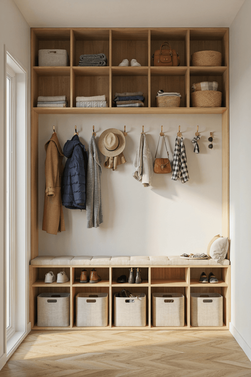 Hallway Cubby Storage Unit – home decor idea