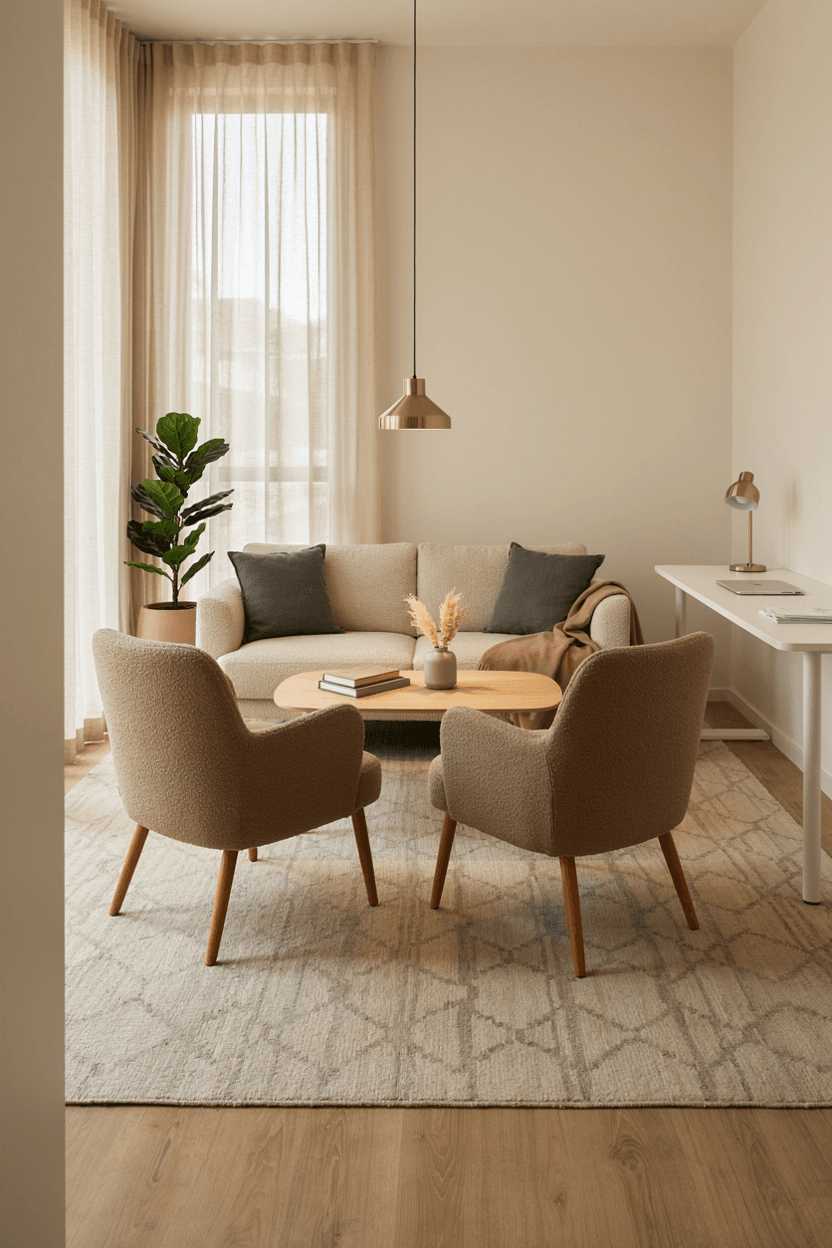 Modern Office with Lounge Zone – home decor idea