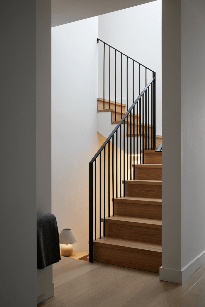 Stair Railings with LED Lighting – home decor idea