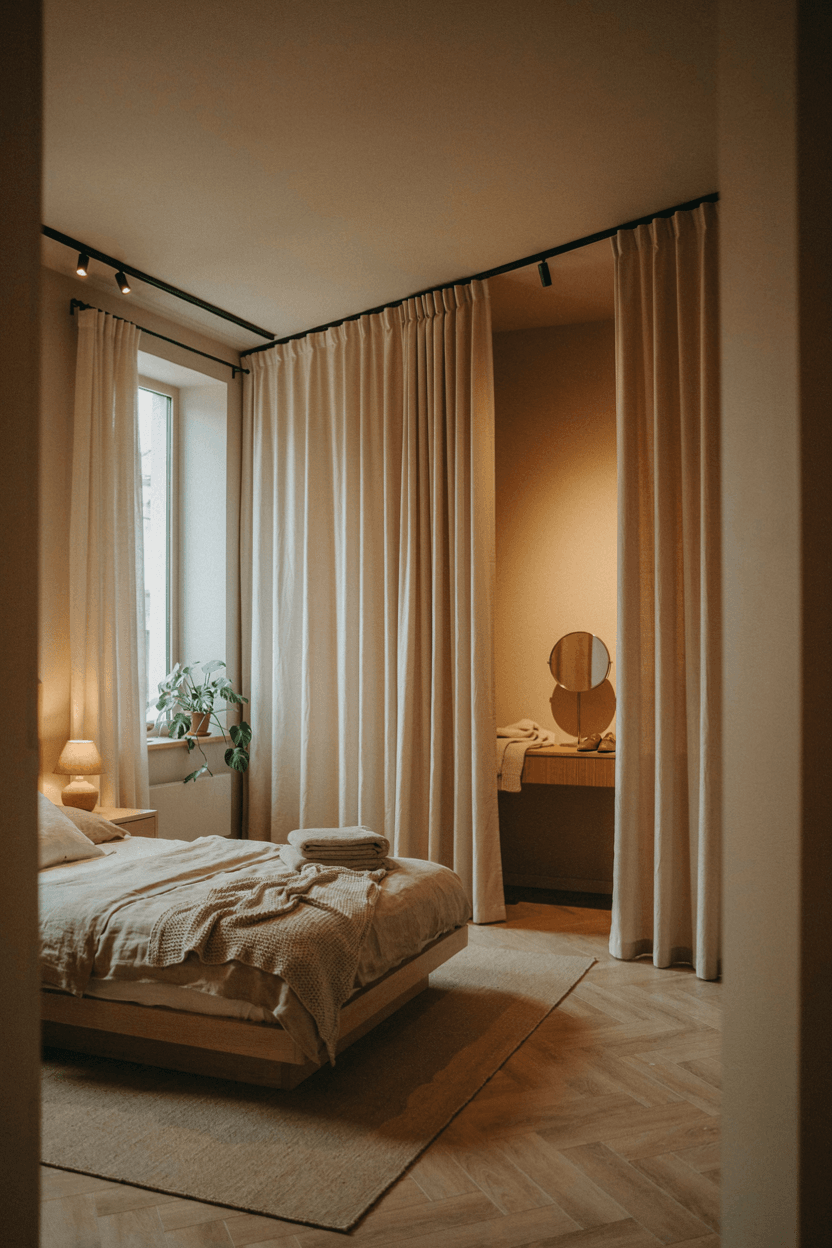 Fabric Panel Room Divider – home decor idea