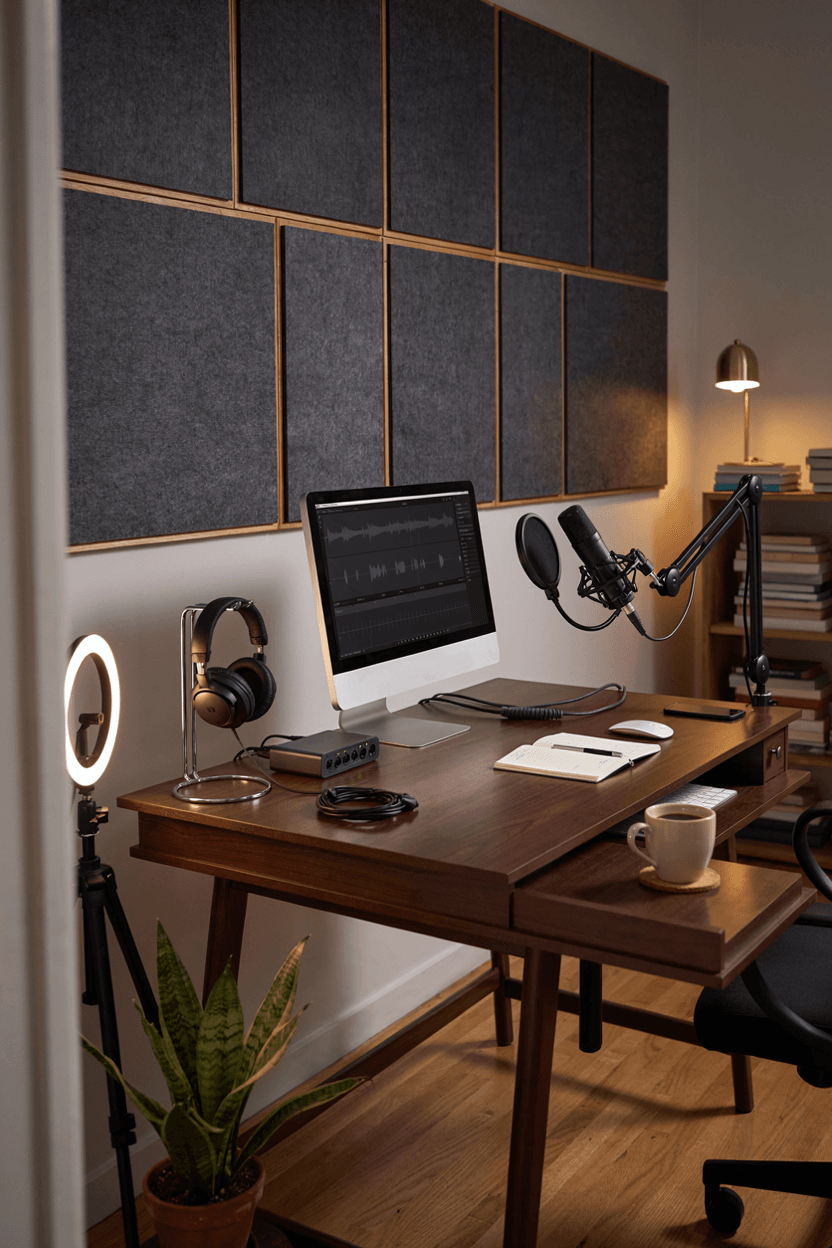 Podcast and Recording Work Setup – home decor idea