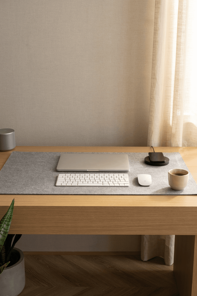 Minimal Tech Desk Setup – home decor idea