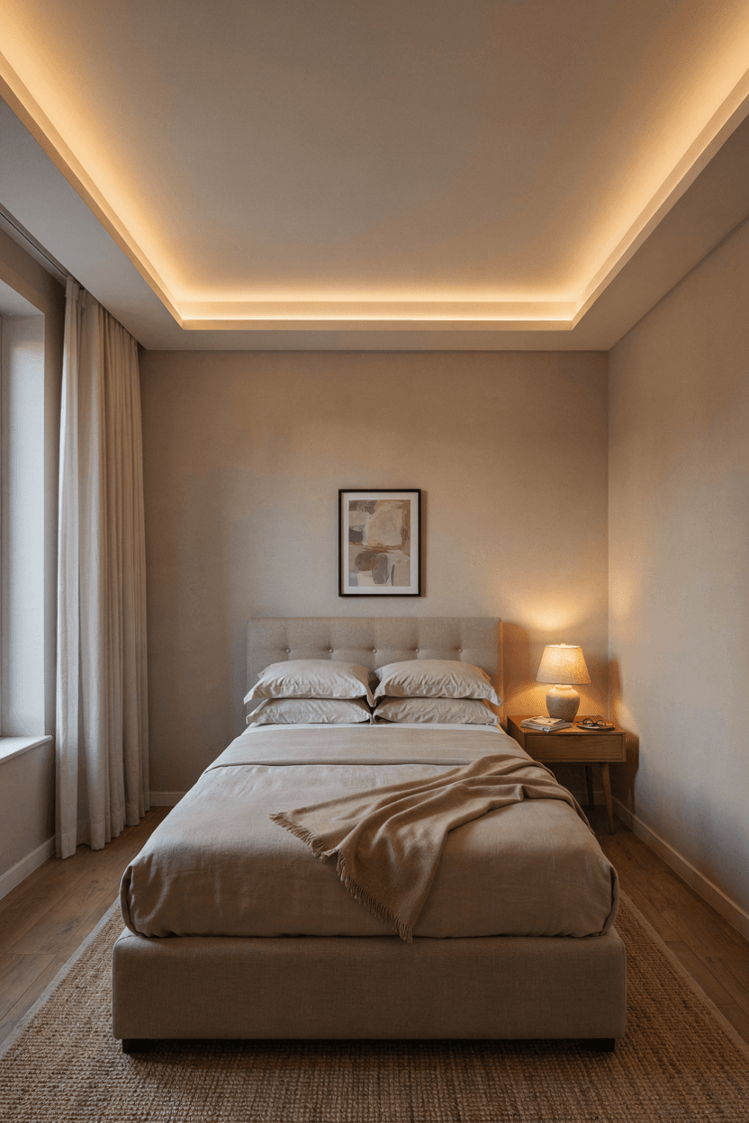 Tray False Ceiling – home decor idea