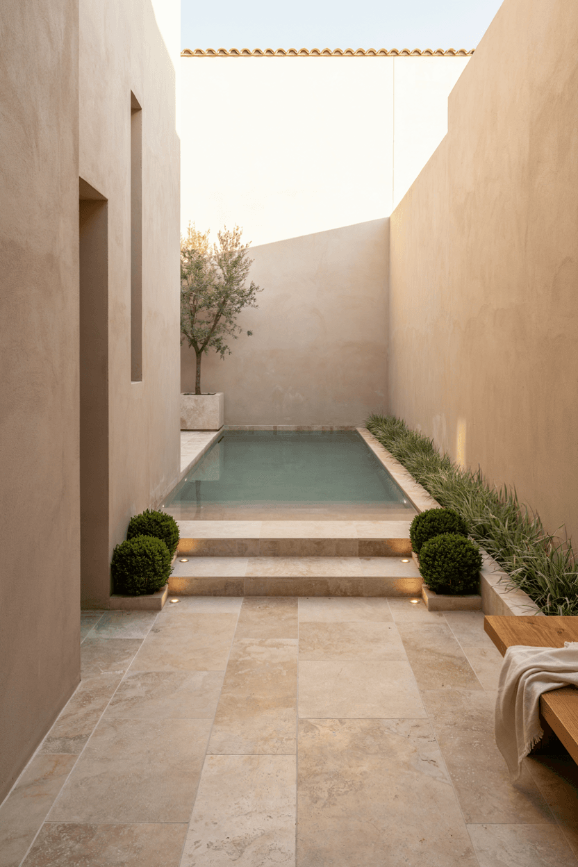 Sunken Rectangle Pool Design – home decor idea