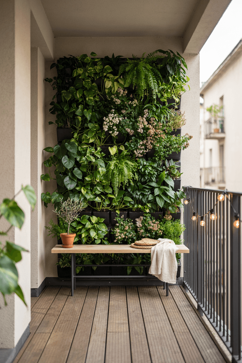 Balcony Green Wall Decor – home decor idea