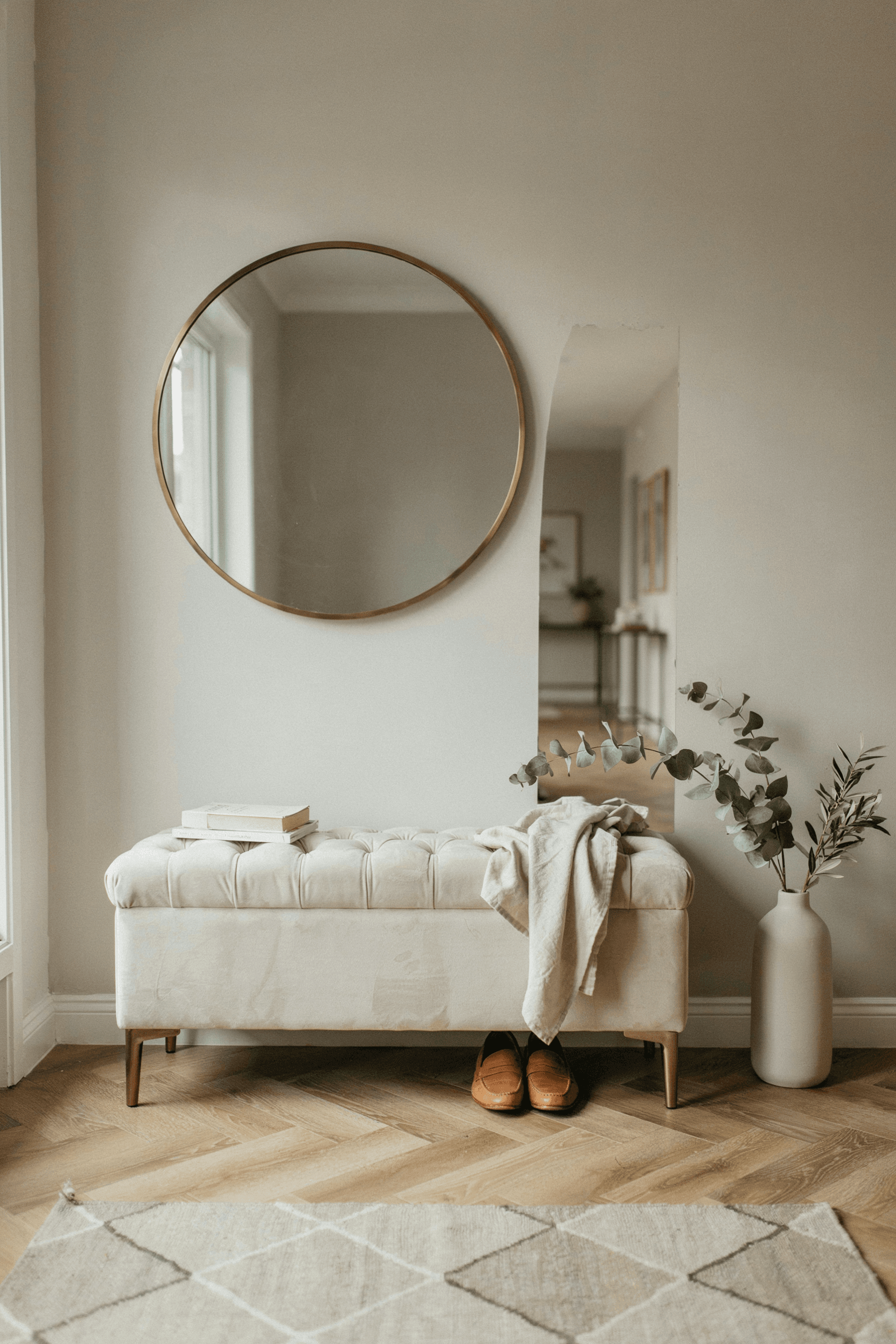 Upholstered Storage Bench – home decor idea