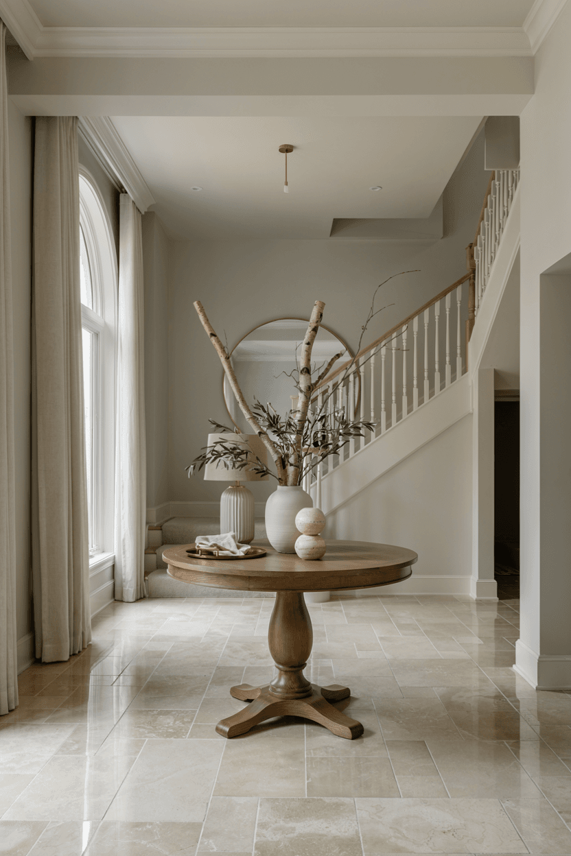 Round Entryway Table – home decor idea