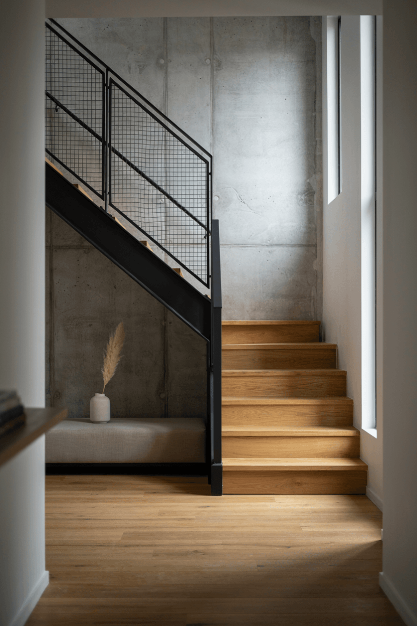 Mesh Metal Stair Railings – home decor idea