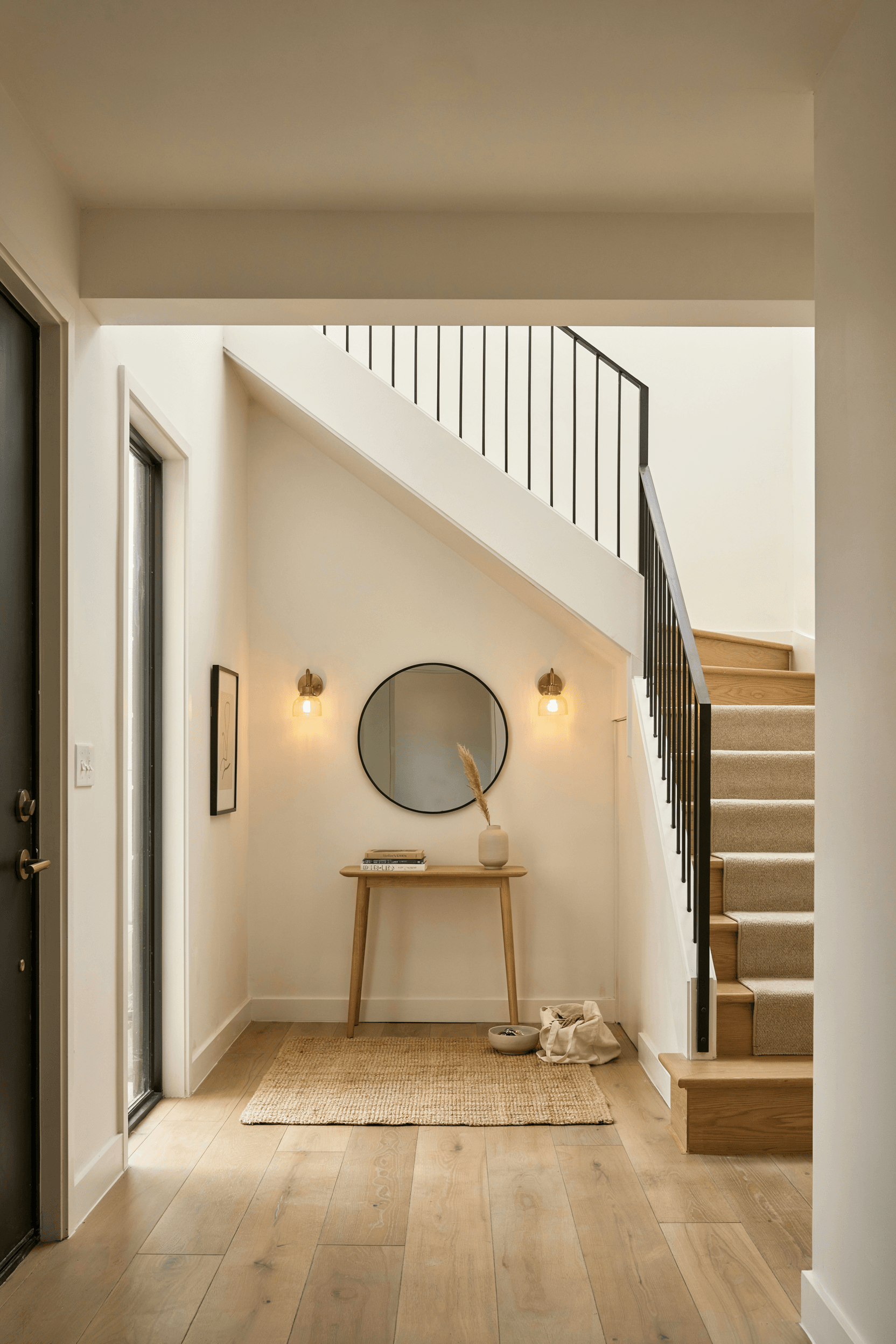 Foyer with Staircase as Focal Point – home decor idea
