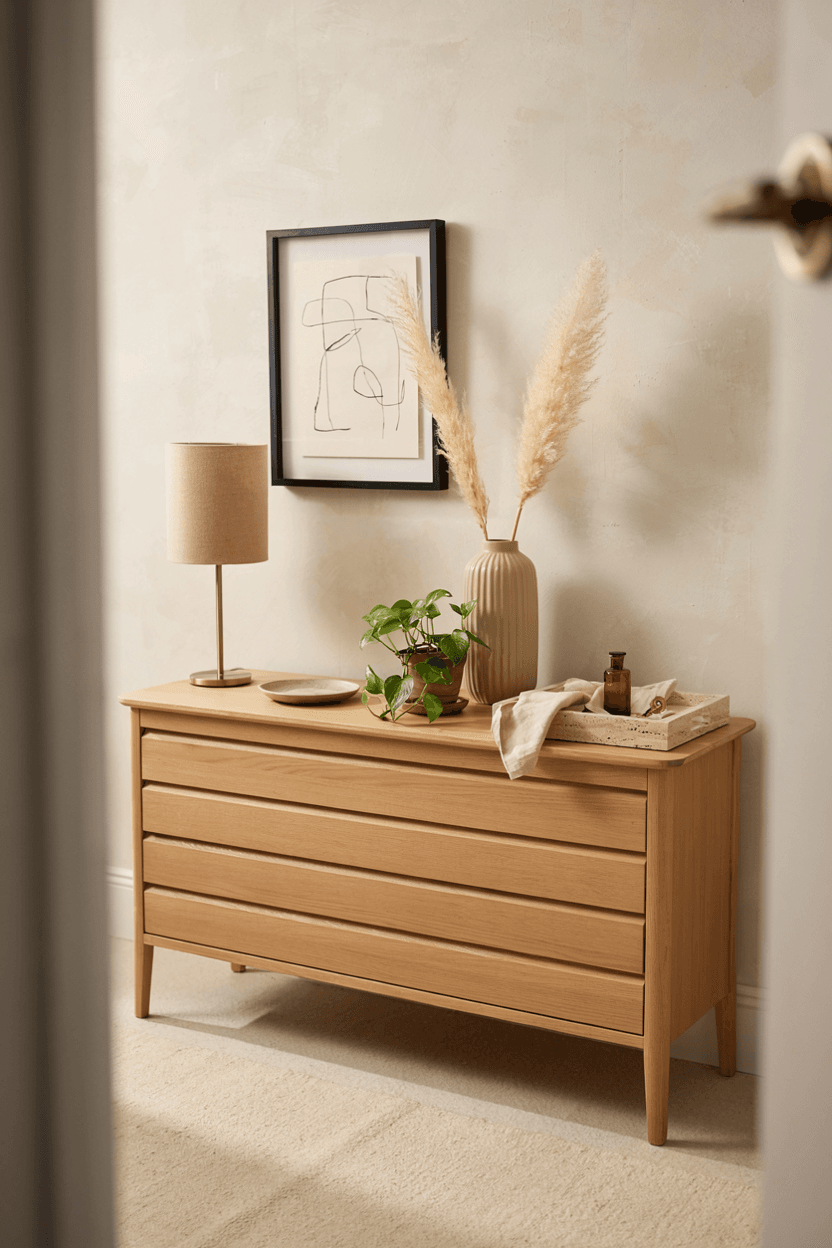 Console Table with Small Drawers – home decor idea