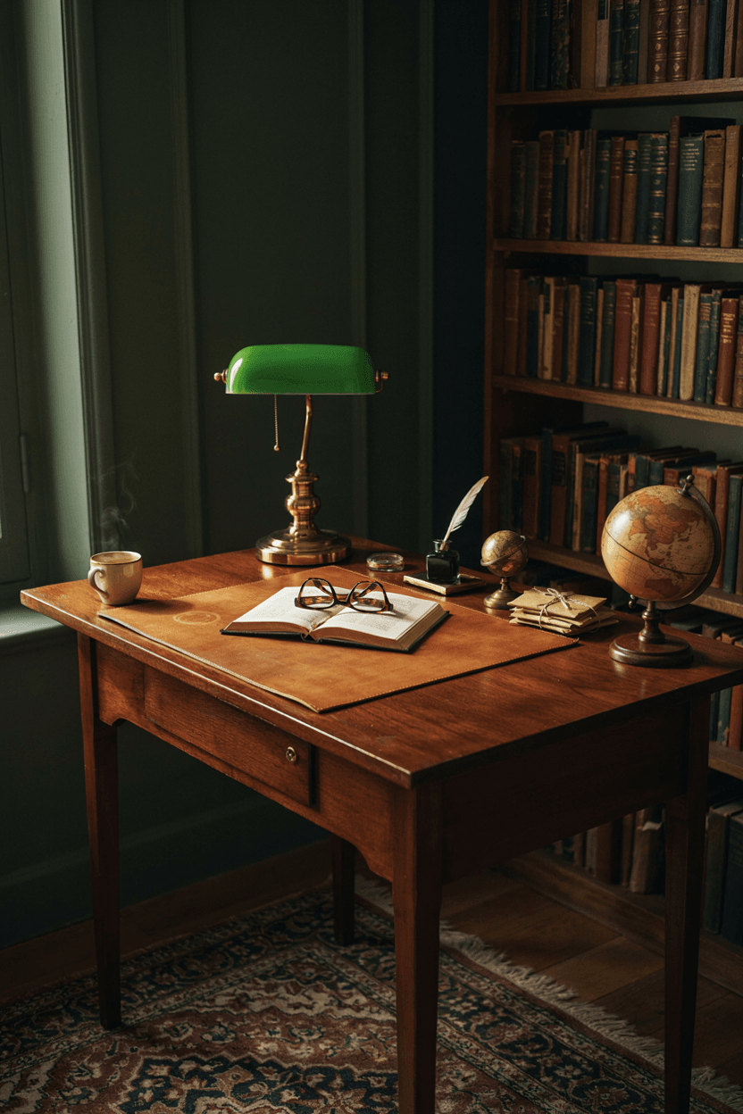 Dark Academia Work Setup – home decor idea