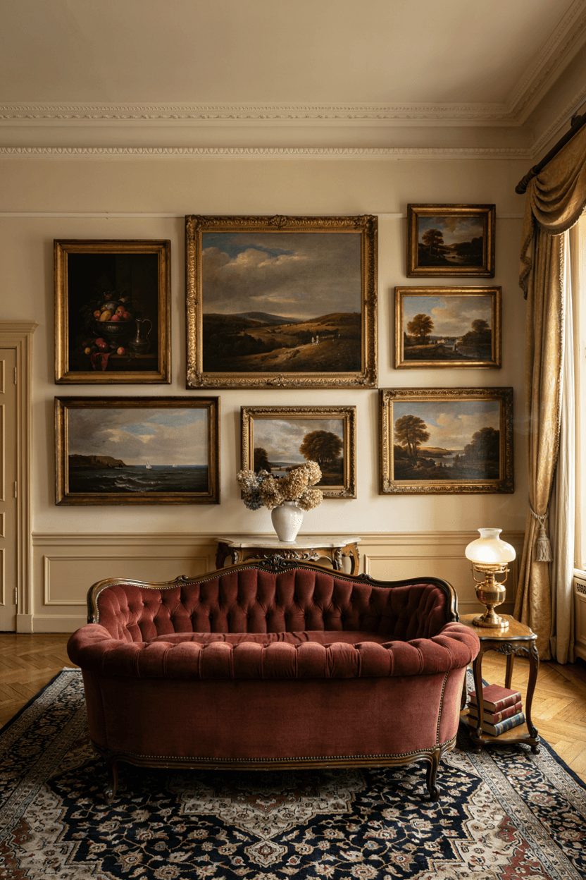 Oil Painting Wall Display – home decor idea