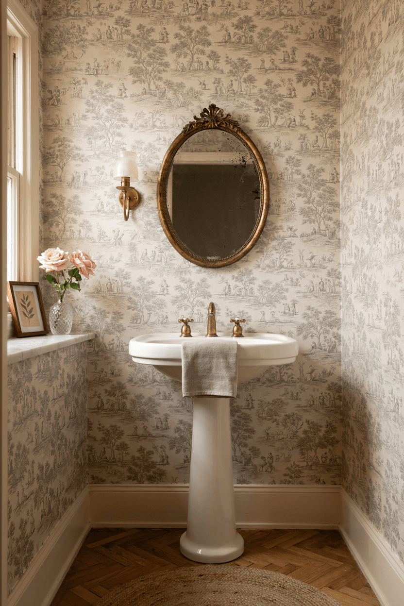 Toile Wallpaper – home decor idea