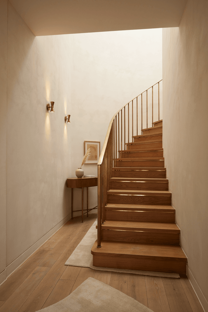 Brass Staircase Railings – home decor idea