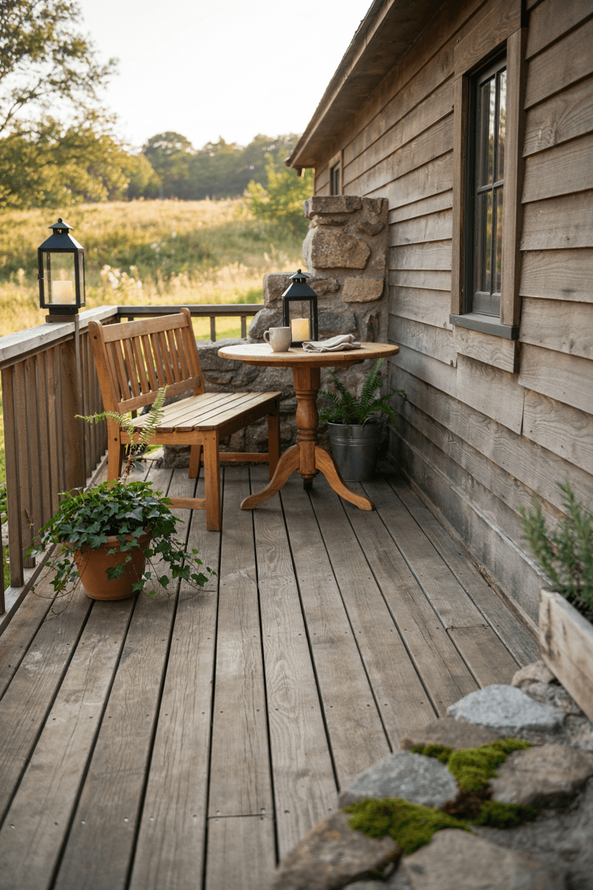 Rustic Wooden Deck Design – home decor idea