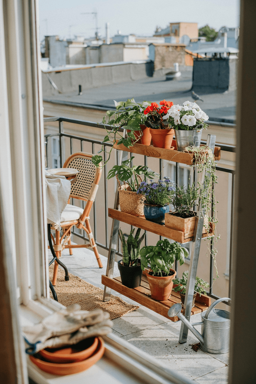 Outdoor Plant Shelf – home decor idea
