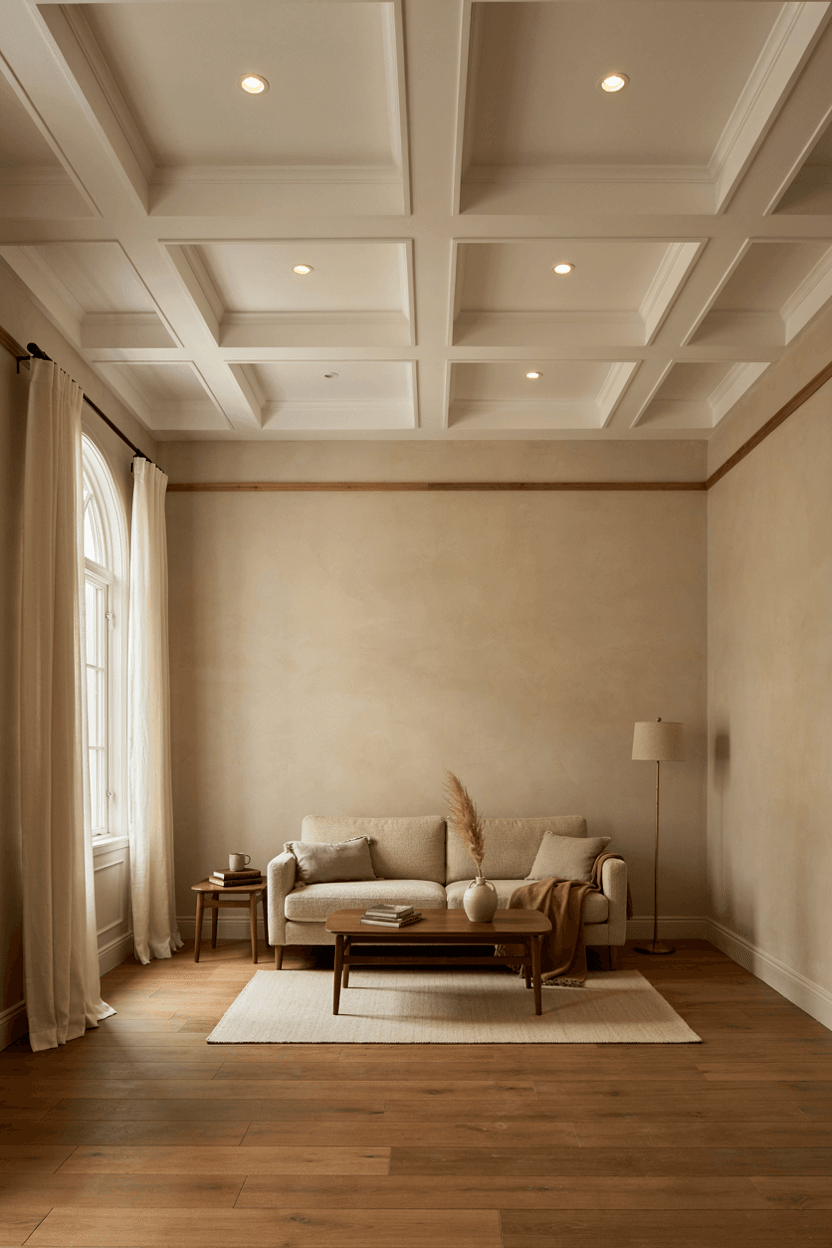 Coffered False Ceiling Design – home decor idea