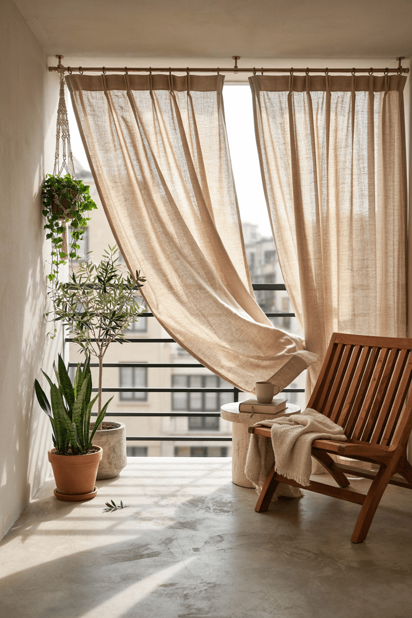 Balcony Privacy Curtain Decor – home decor idea