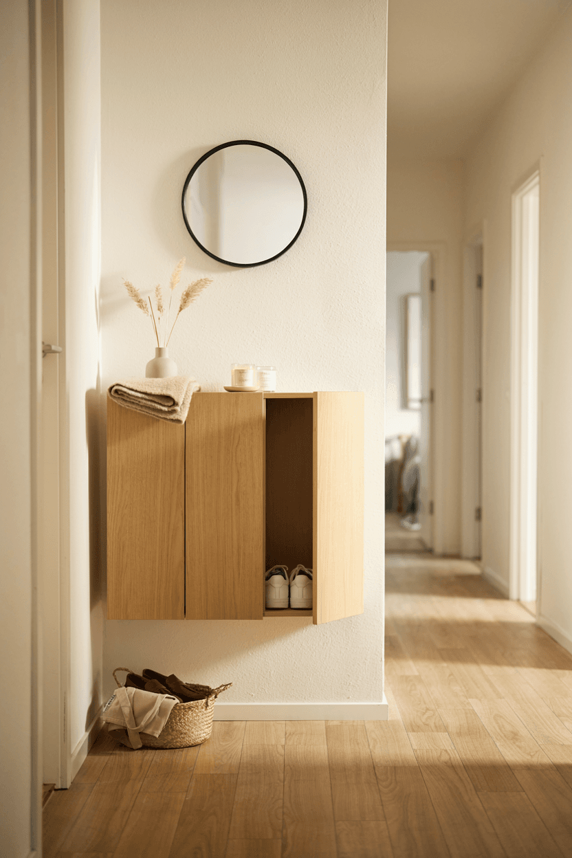 Floating Shoe Cabinet – home decor idea