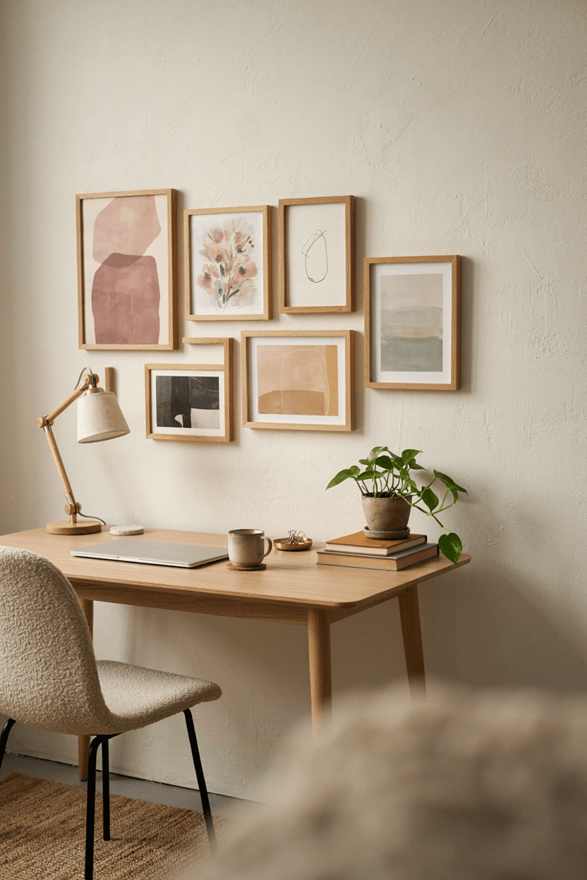 Home Office with Gallery Wall – home decor idea