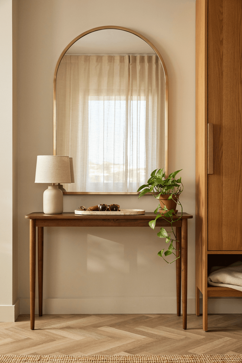 Add a Statement Mirror – home decor idea