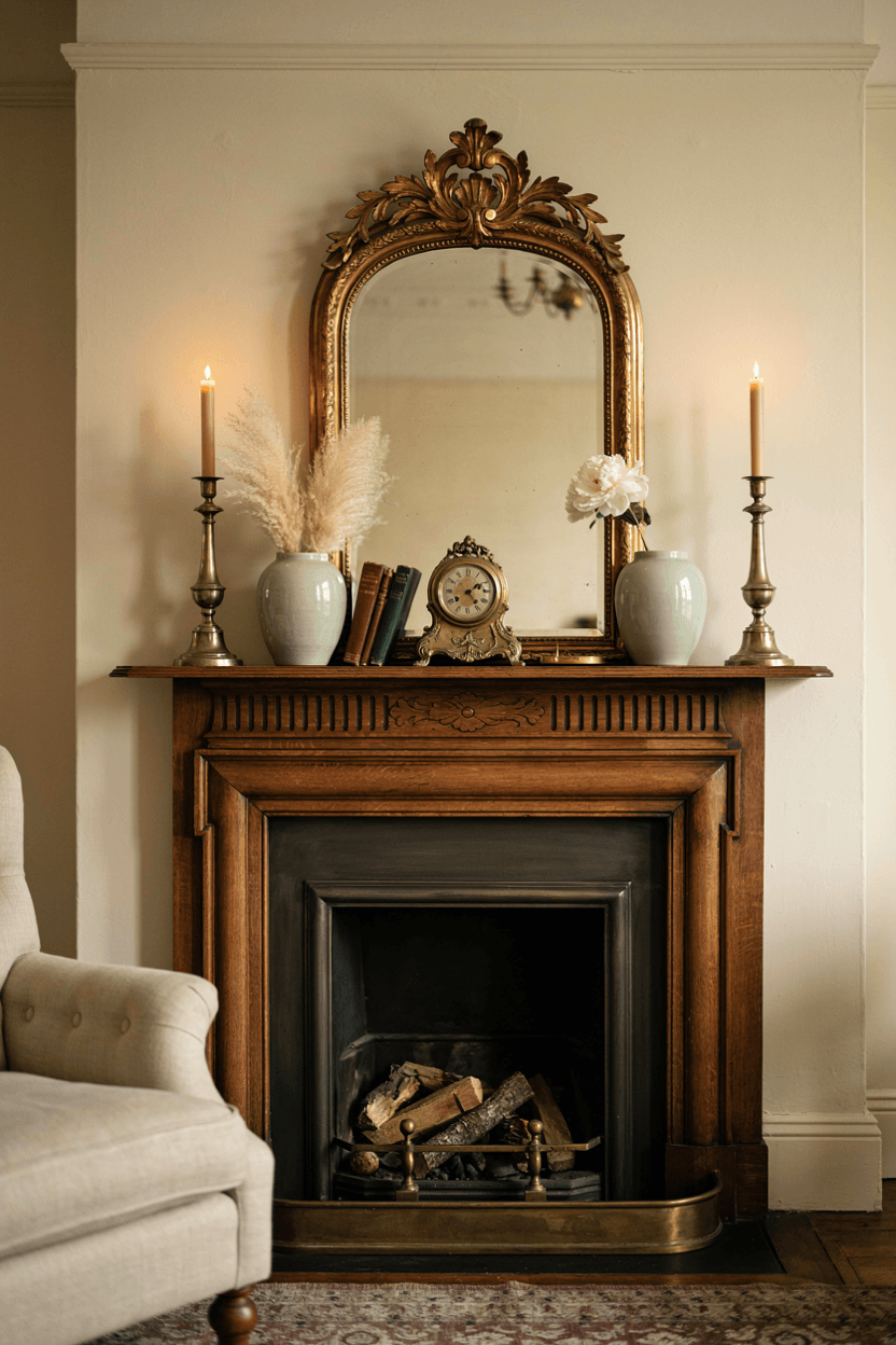 Classic Fireplace Mantel Decor – home decor idea