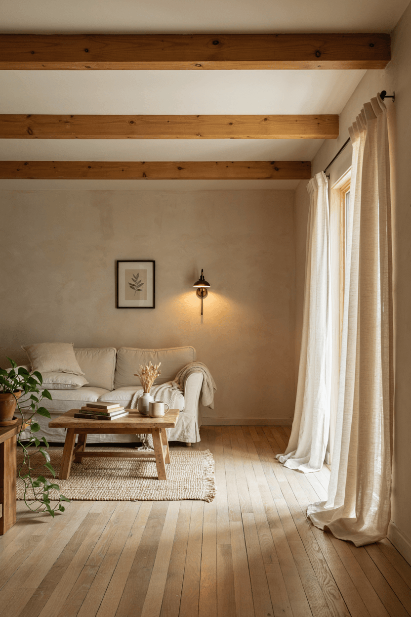 Wooden Beam Ceiling – home decor idea