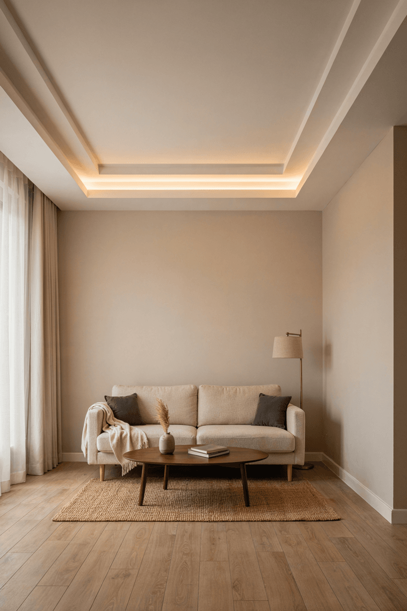 Tray False Ceiling – home decor idea