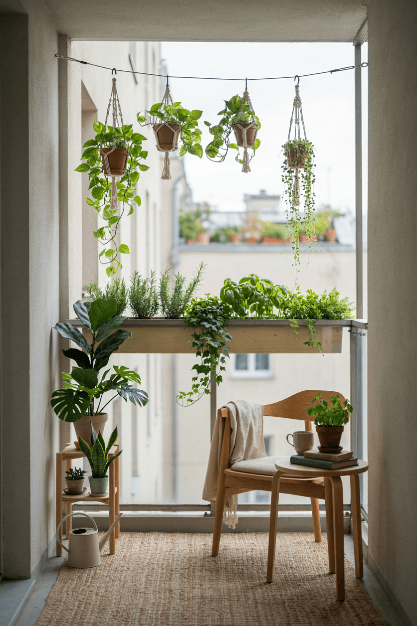 Green Plant Balcony Decor – home decor idea