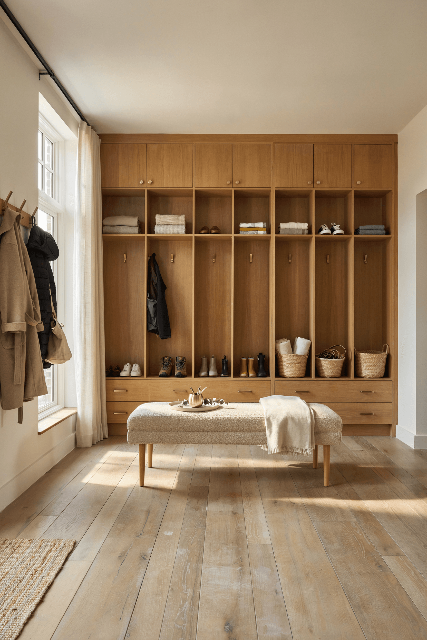 Mudroom Built-In Shoe Storage – home decor idea