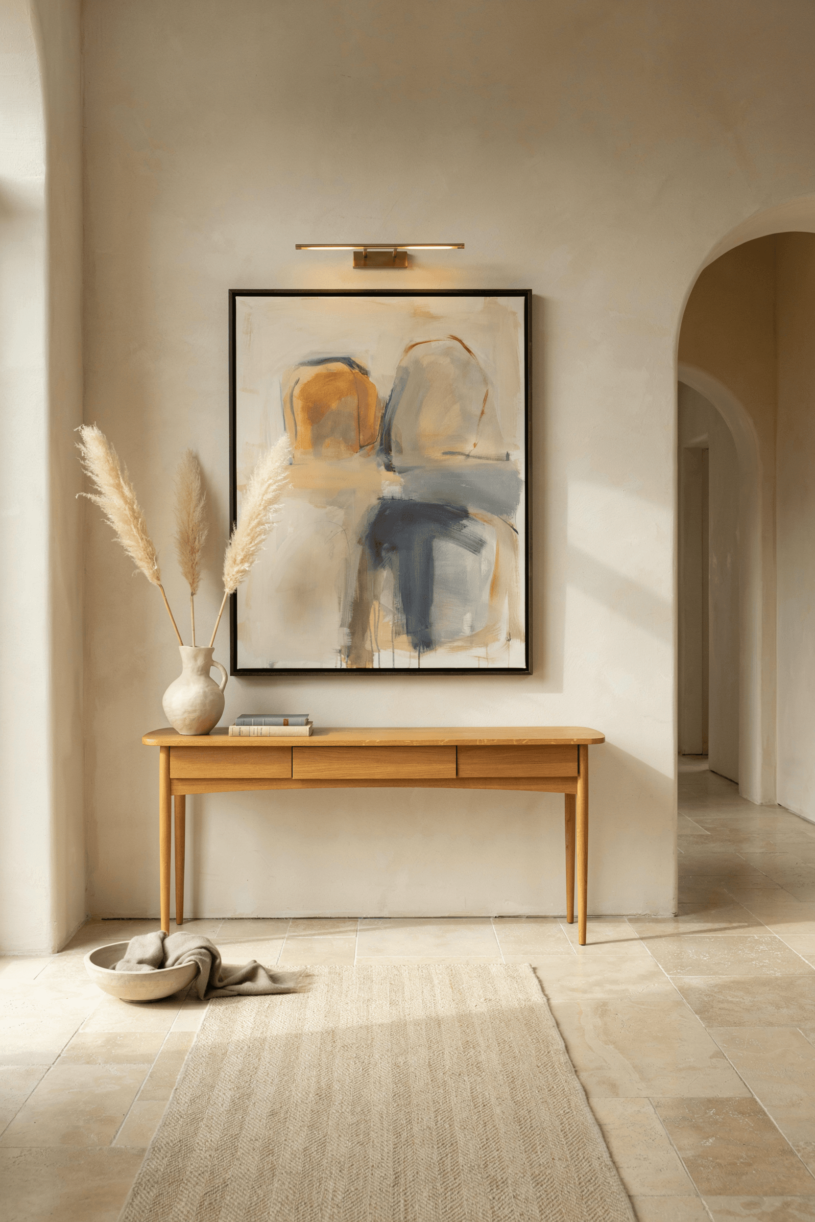 Foyer with Artwork as Focal Point – home decor idea