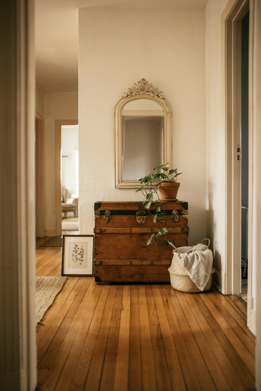 Vintage Trunk Storage – home decor idea