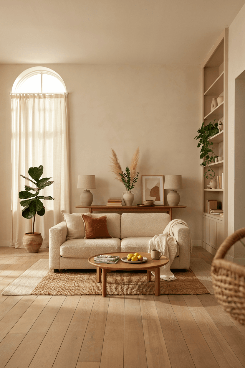 Console Table in Living Room – home decor idea
