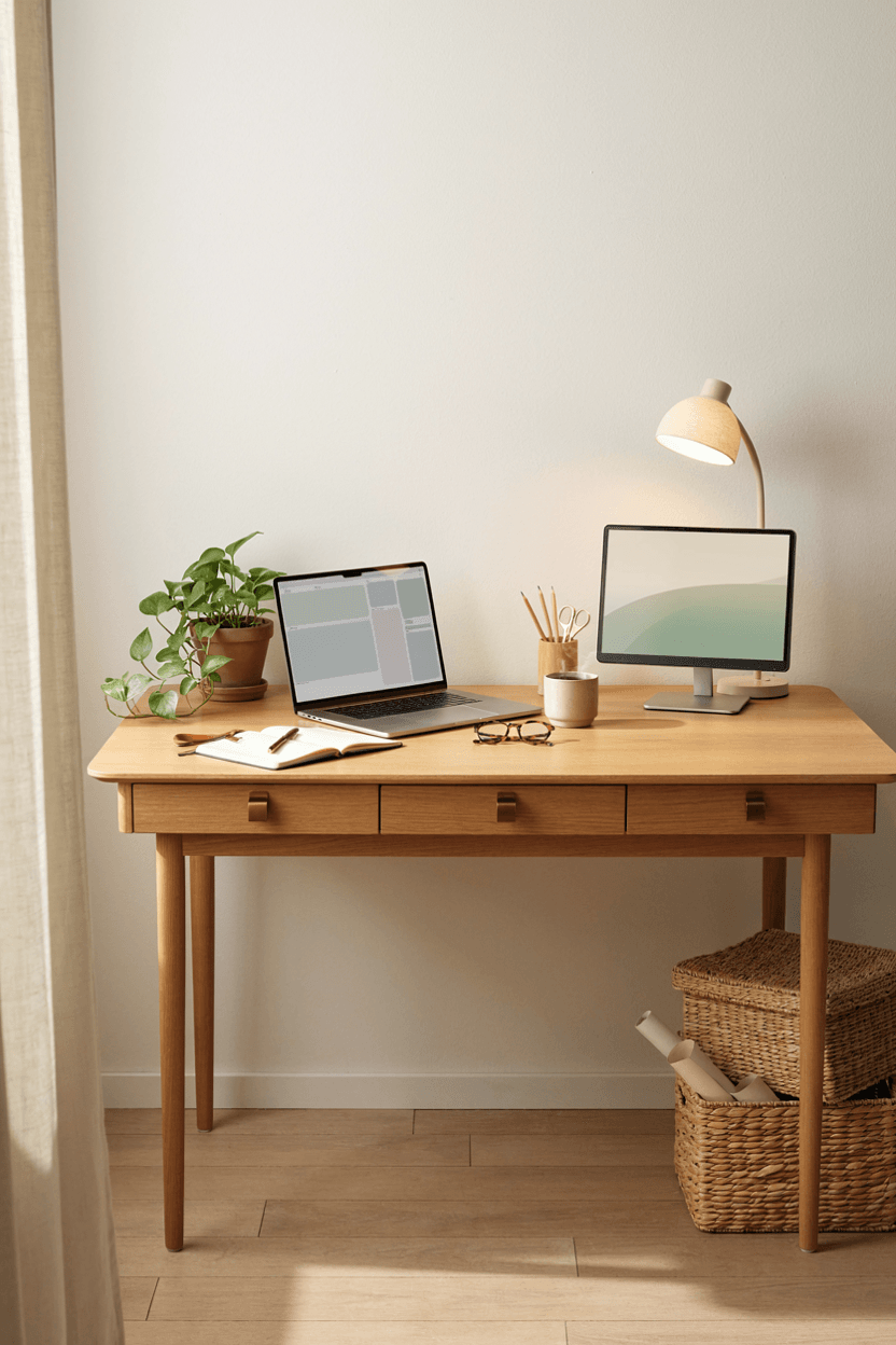 Multi-Purpose Desk Setup – home decor idea