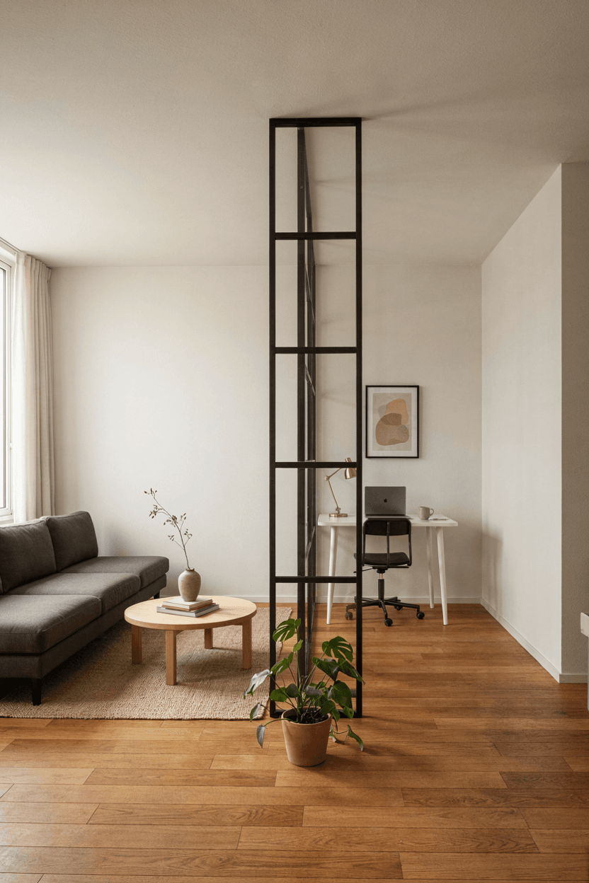 Metal Frame Room Divider – home decor idea