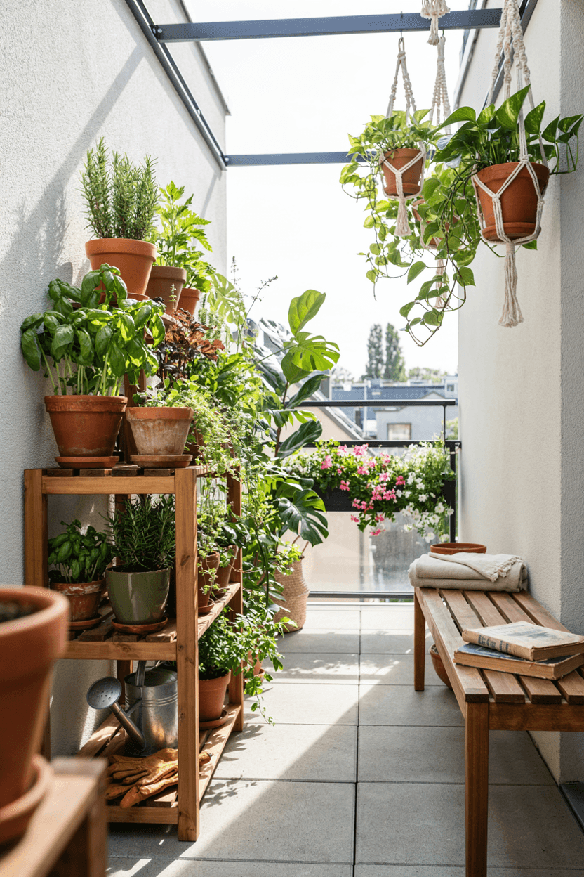Balcony Mini Garden Decor – home decor idea