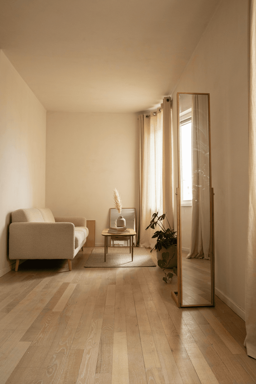 Apartment with Mirrors – home decor idea