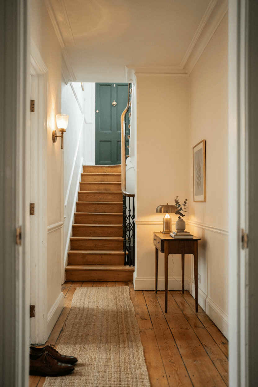Staircase with Wrought Iron Railings – home decor idea