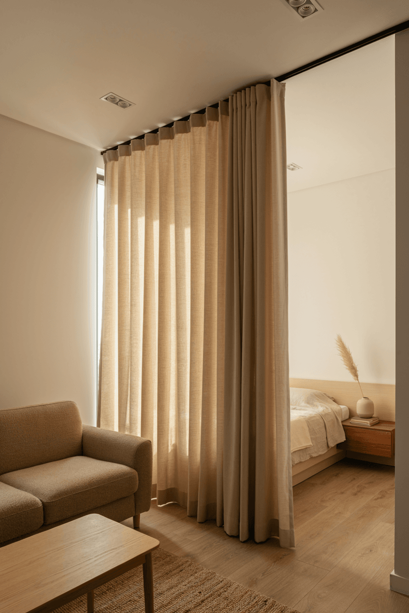 Curtain Room Divider – home decor idea