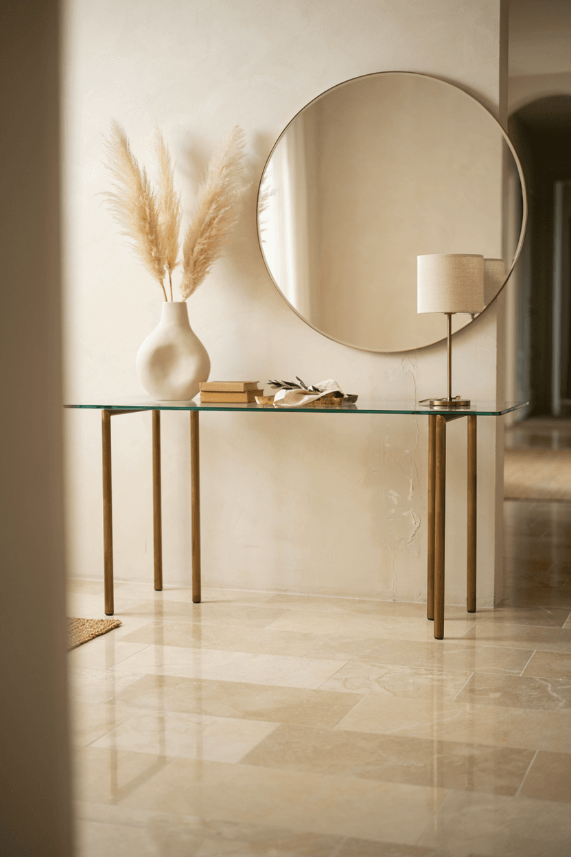 Glass Entryway Table – home decor idea