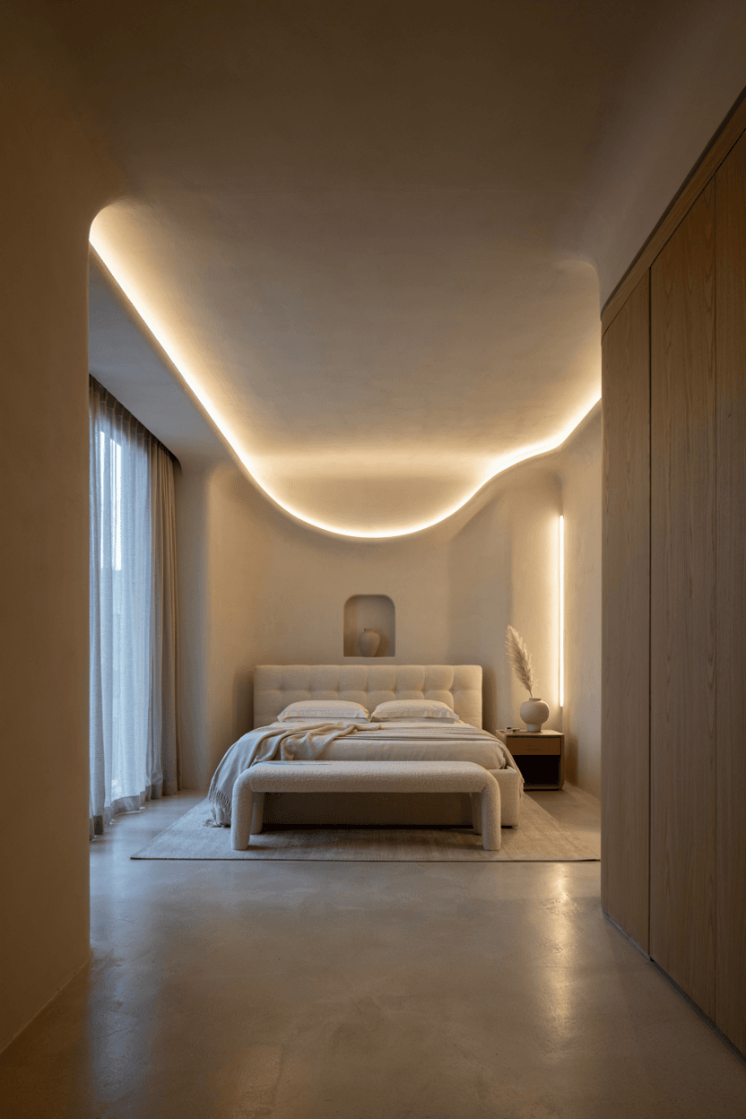 Curved Ceiling Design – home decor idea