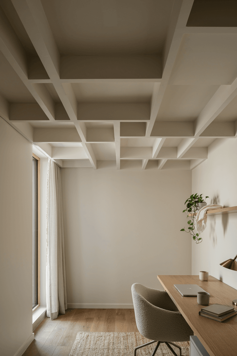Geometric False Ceiling Design – home decor idea
