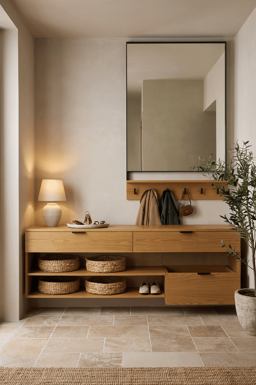Multi-Functional Entryway Table – home decor idea