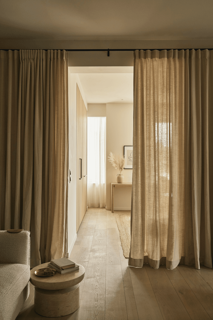 Curtain Room Divider – home decor idea