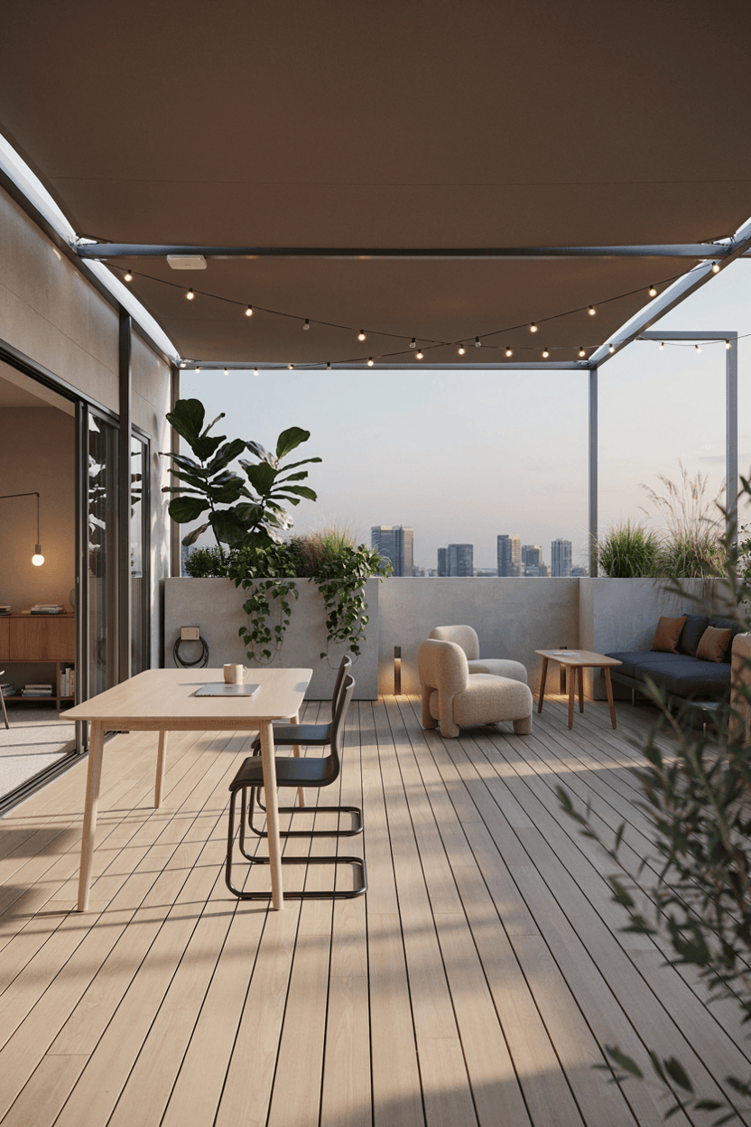 Modern Office with Rooftop Terrace – home decor idea