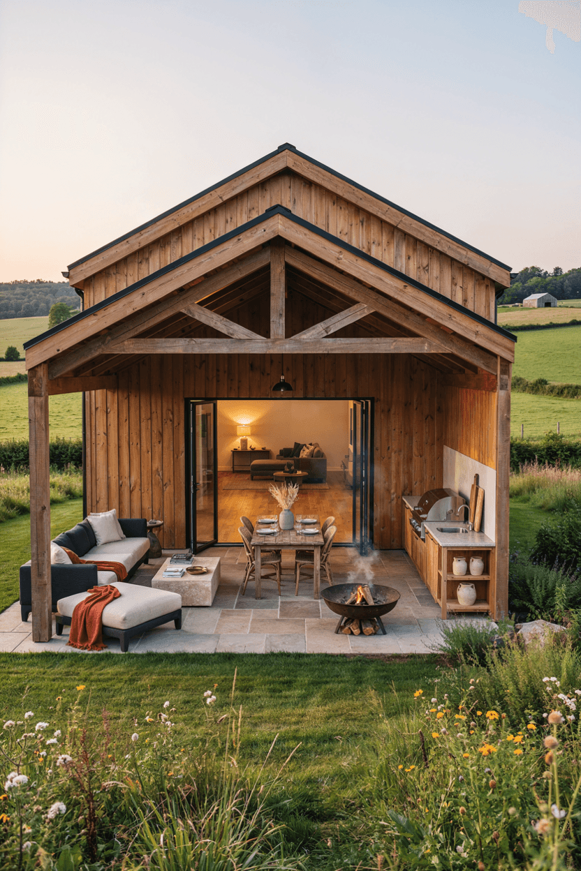 Barndominium with Outdoor Living – home decor idea